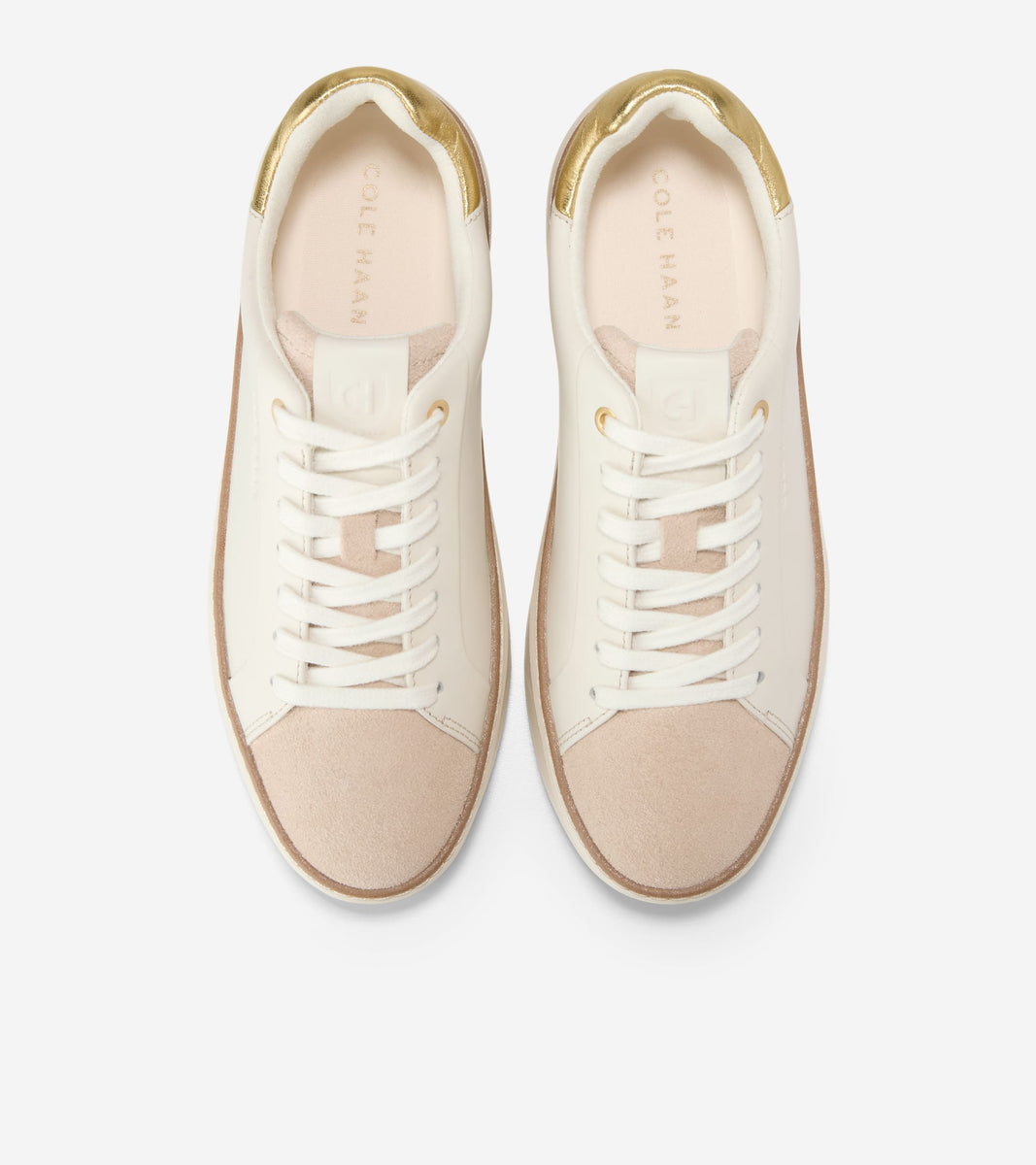 W33827:IVORY LTR/CH LT SESAME SDE/DK GOLD METALLIC LTR