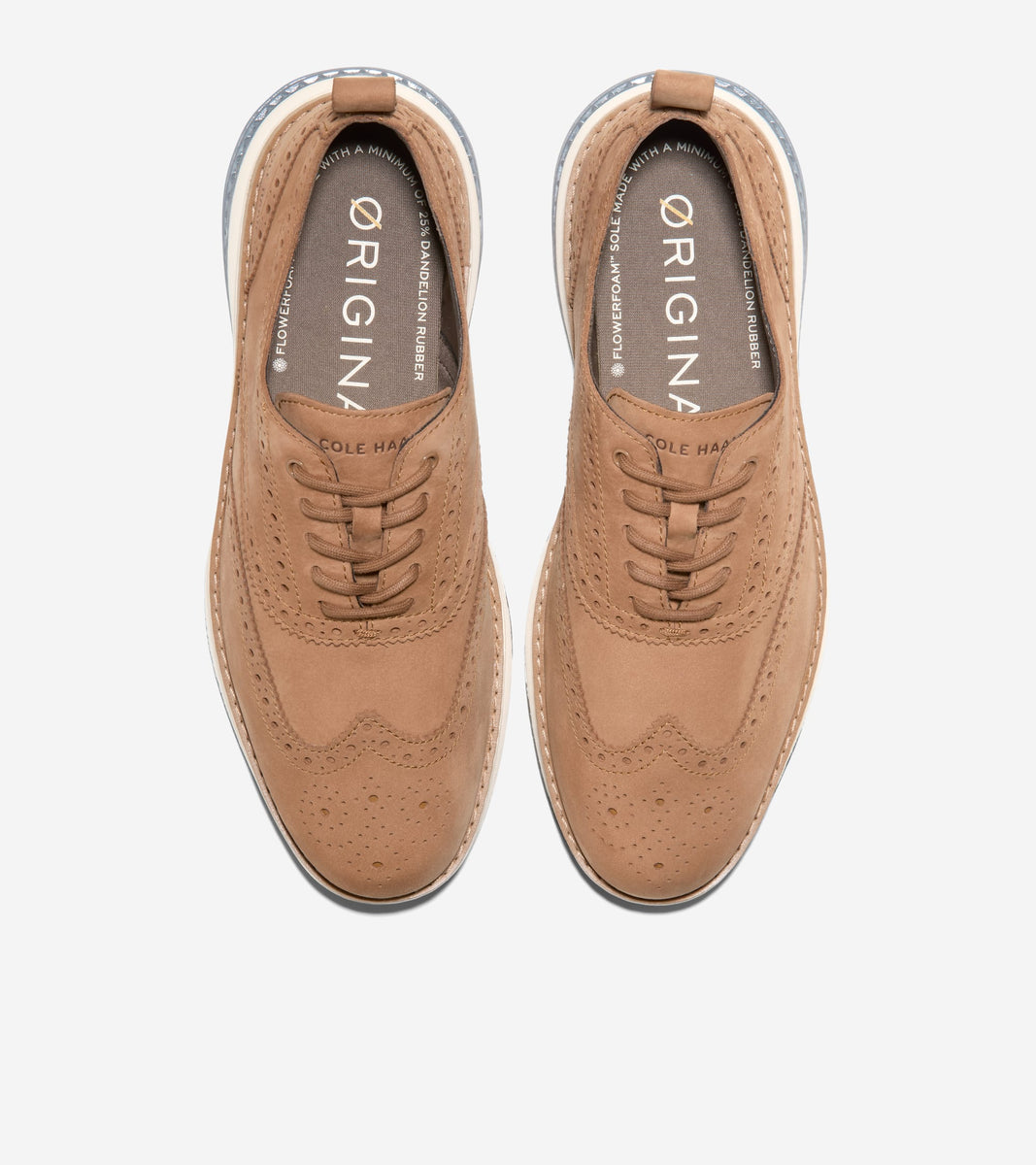 C41644:GOLDEN TOFFEE NUBUCK/ CHINA BLUE/IVORY
