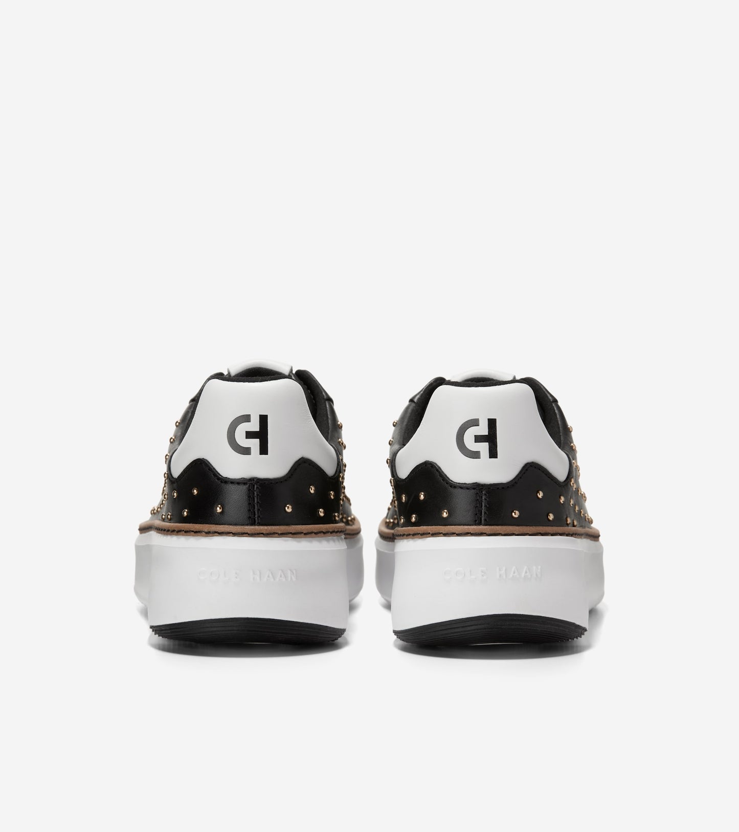 W34193:BLACK LTR/GOLD STUDS