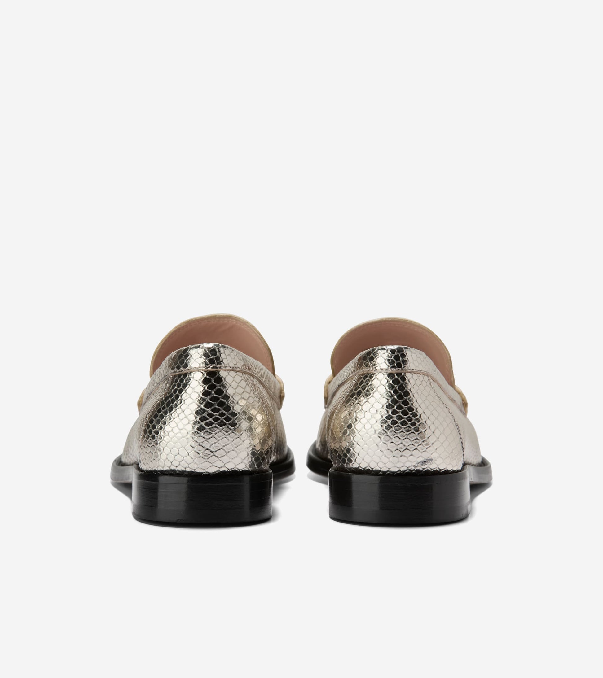 W32842:GOLD SNAKE PRT LEATHER