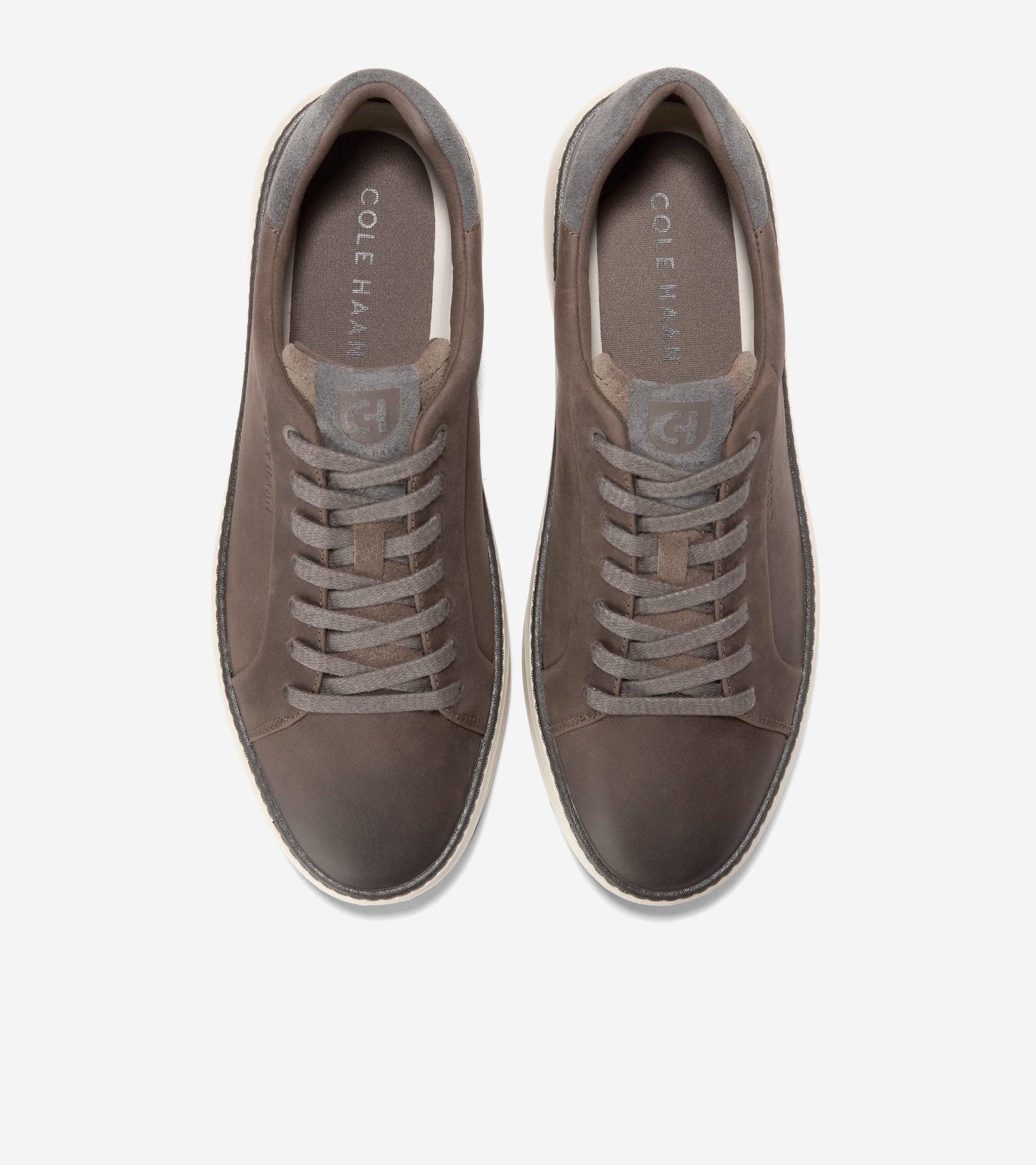 C42222:MOREL NUBUCK / GREY PINSTRIPE / IVORY