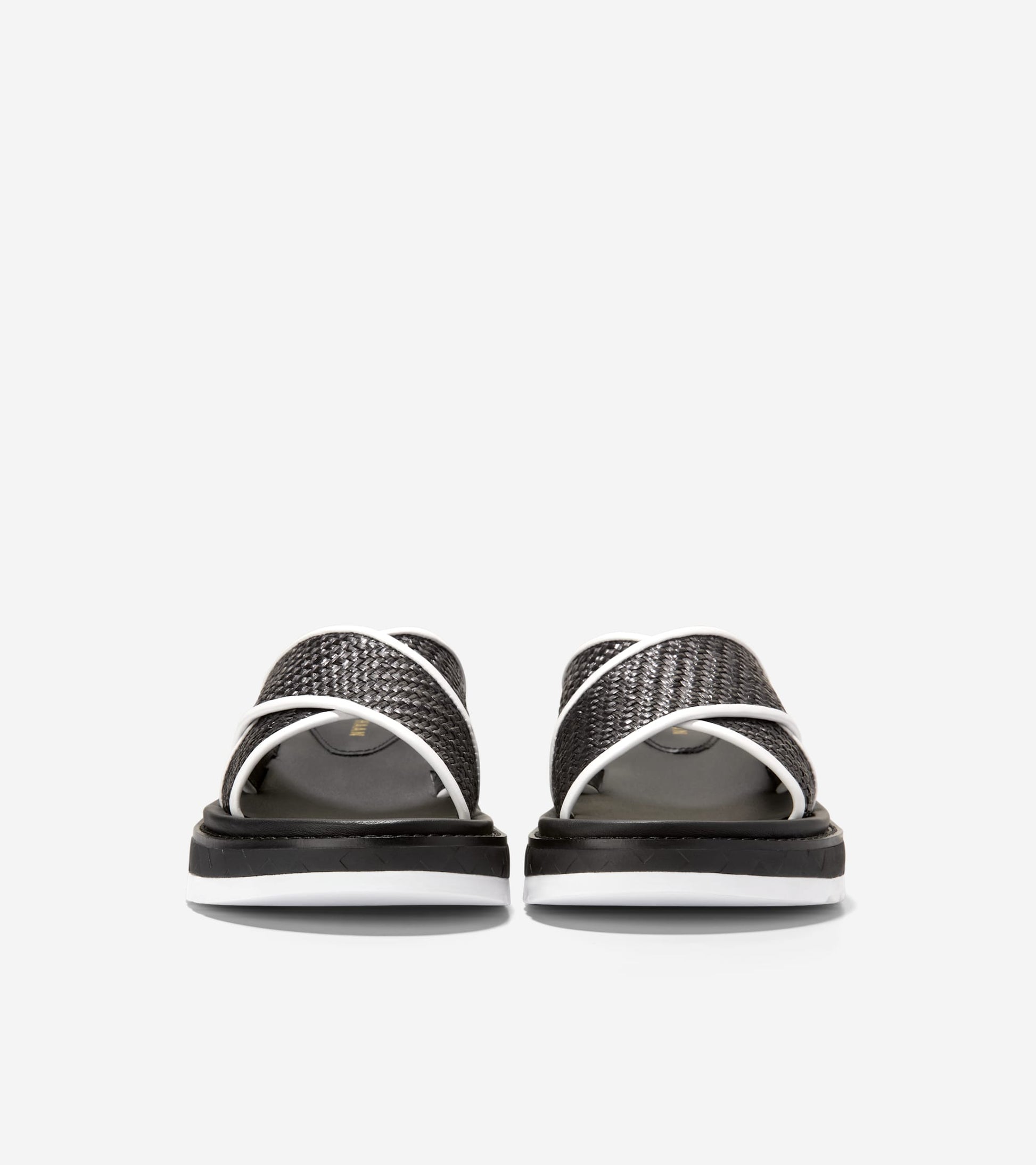 W32997:BLACK RAFFIA/WHITE/BLACK-WHITE