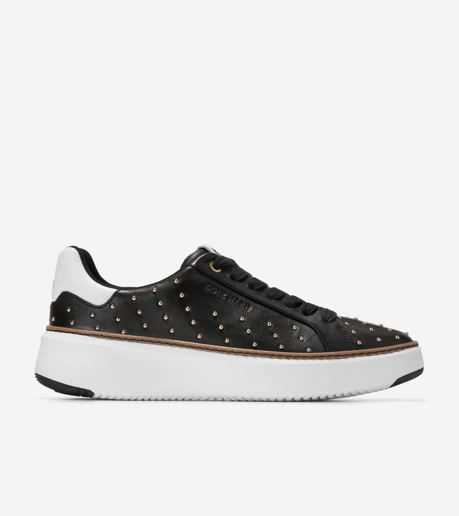W34193:BLACK LTR/GOLD STUDS