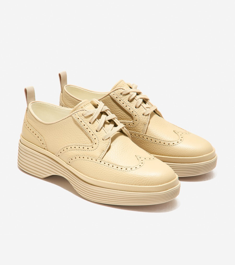 Women's ØriginalGrand City Platform Wingtip Oxfords