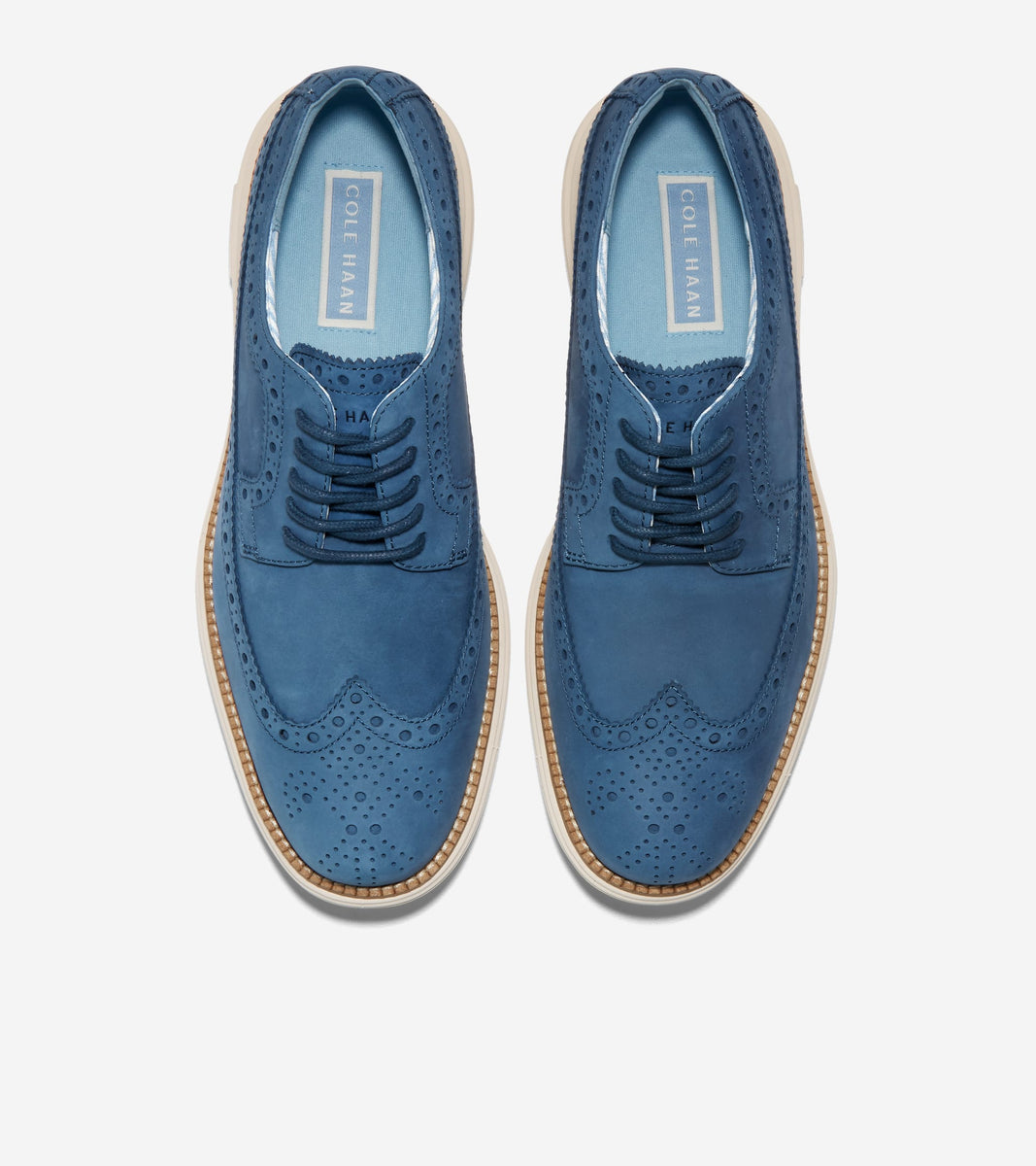 C37901:ENSIGN BLUE NUBUCK /IVORY