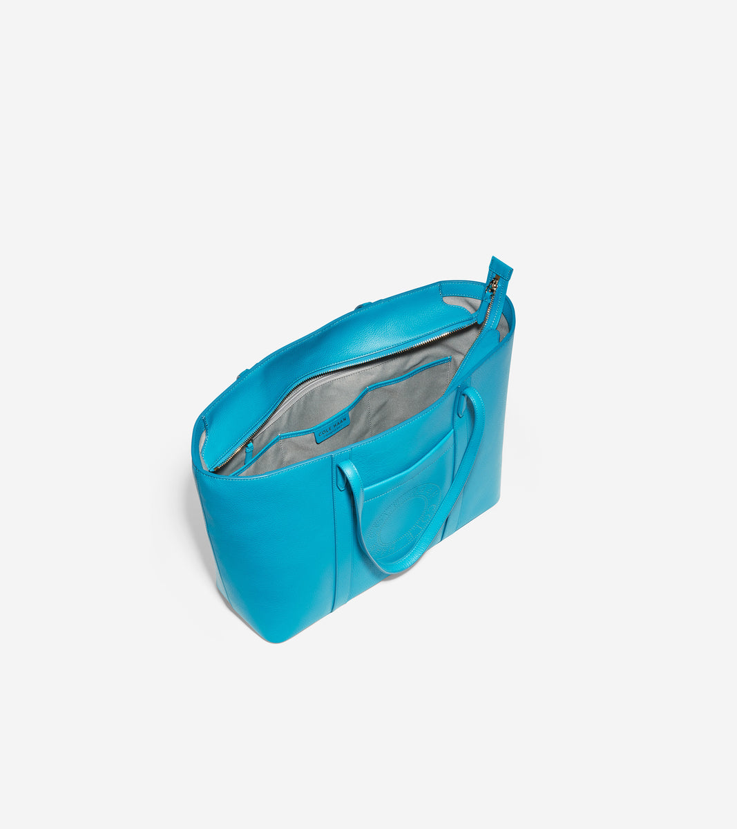 Women's Leather Zip Top Tote